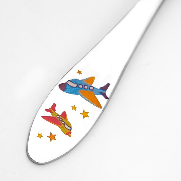 Polievková detská lyžica lietadlá 1 ks