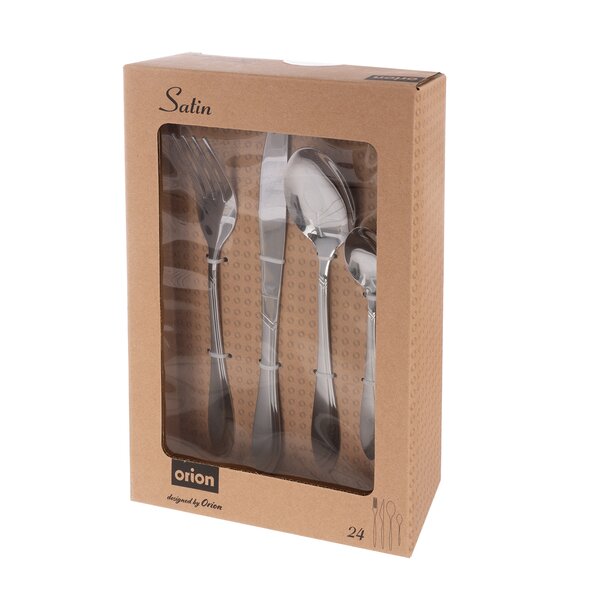 Jedálenské príbory Satin 24 dielov