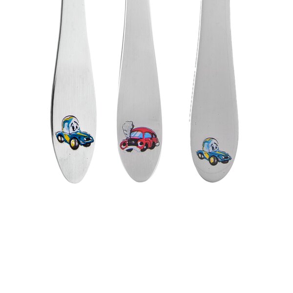 Jedálenský detský príbor AUTO 3 diely