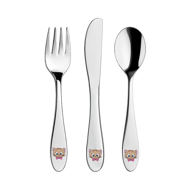 Jedálenský detský príbor KOCÚRY 3 diely