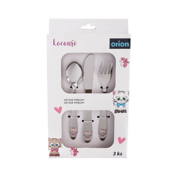 Jedálenský detský príbor KOCÚRY 3 diely