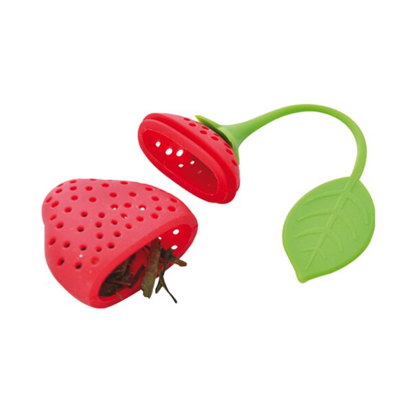 Čajítko silikón jahoda