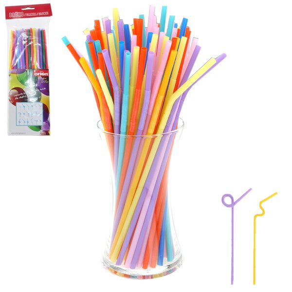 Nápojová slamka opakované použitie 50 ks