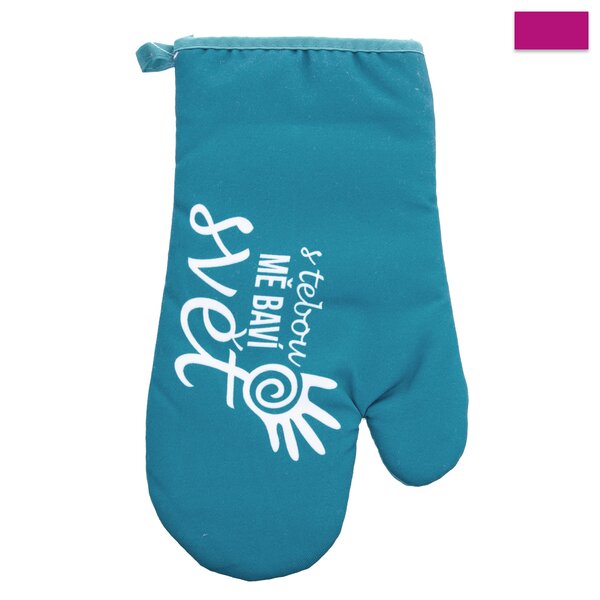 Kuchyňská chňapka S TEBOU MĚ BAVÍ SVĚT