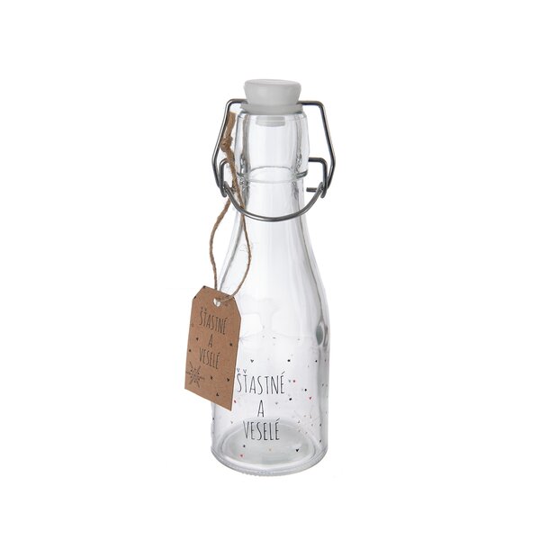 Fľaša s klip uzáverom VLOČKA 0,16 l