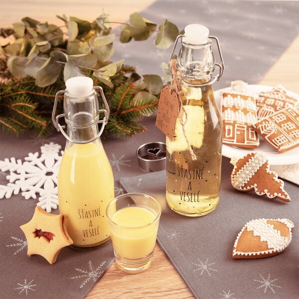 Fľaša s klip uzáverom VLOČKA 0,29 l