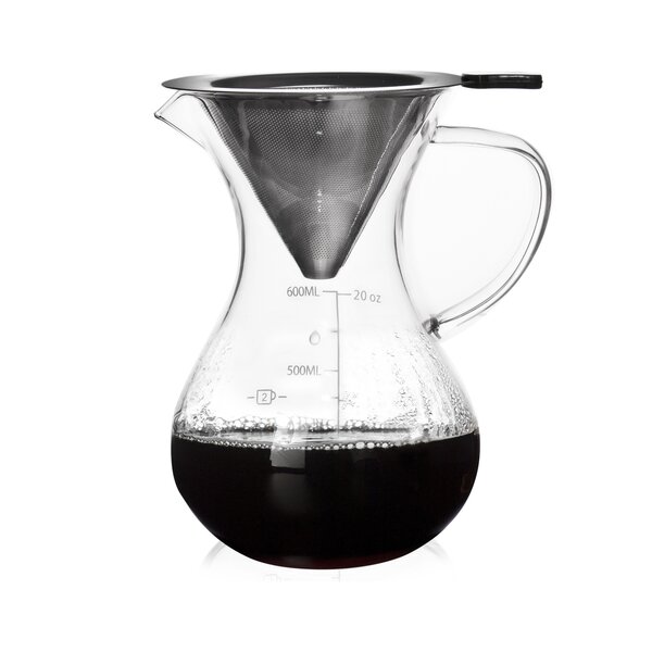 Kanvica z varného skla s odmerkou 0,75 l