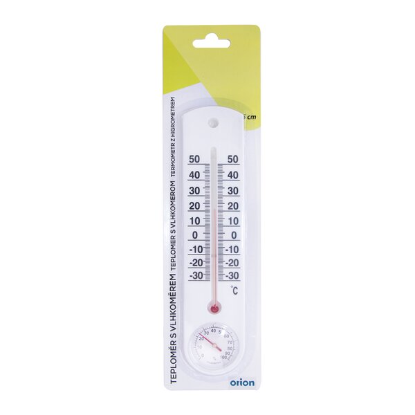 Teplomer univerzálny s vlhkomerom 25 cm