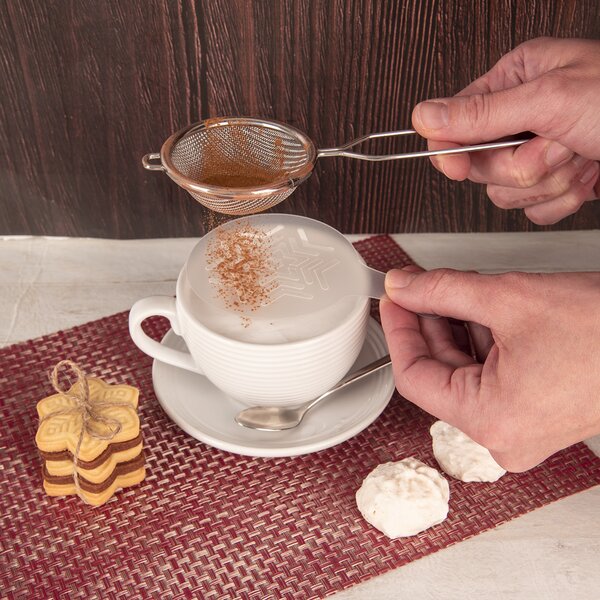 Zdobiace šablóny na kávu Vianoce set 6 ks