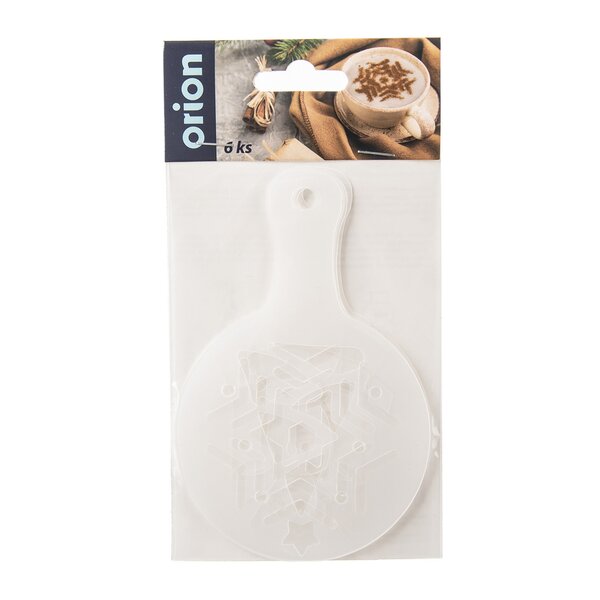 Zdobiace šablóny na kávu Vianoce set 6 ks