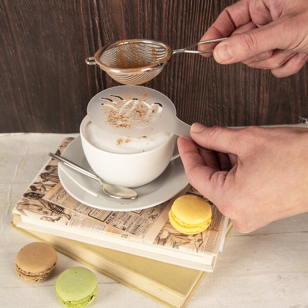 Zdobiaca šablóna na kávu set 6 ks