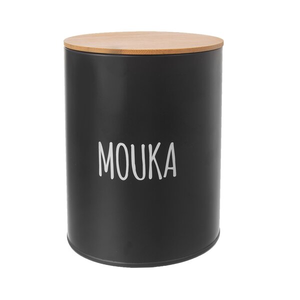 Dóza MÚKA BLACK pr. 13 cm