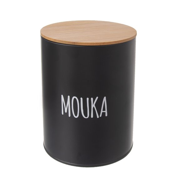 Dóza MÚKA BLACK pr. 13 cm