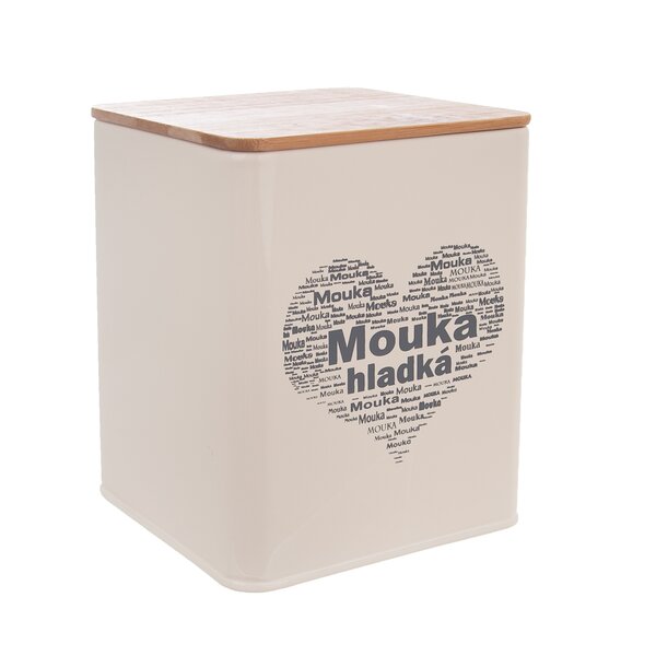 Dóza Mouka hladká SRDCE 11,5x11,5x14 cm