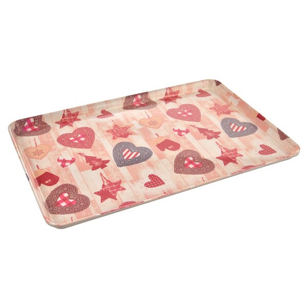 Servírovacia tácka SRDCE 35x23 cm