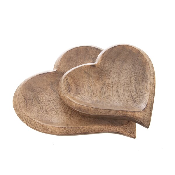 Servírovacia tácka MANGO srdce 25x25 cm