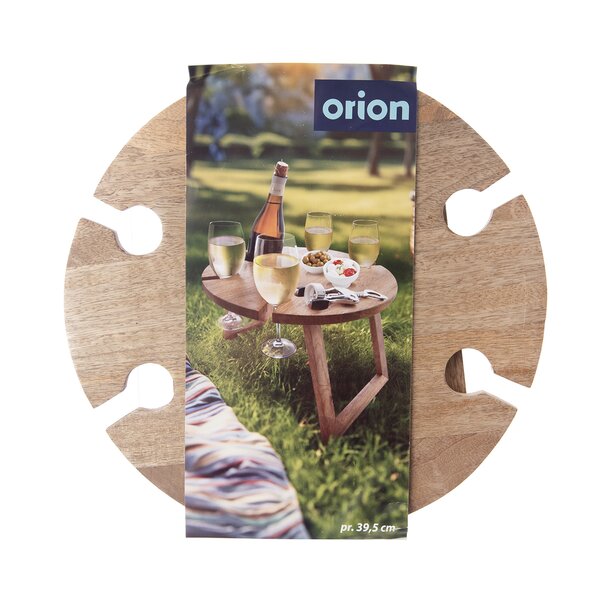 Pikniková tácka-stolík MANGO pr. 39,5 cm, v. 24,5 cm