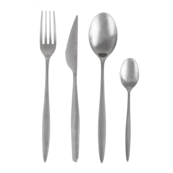 Jedálenské príbory Matt silver 24 dielov