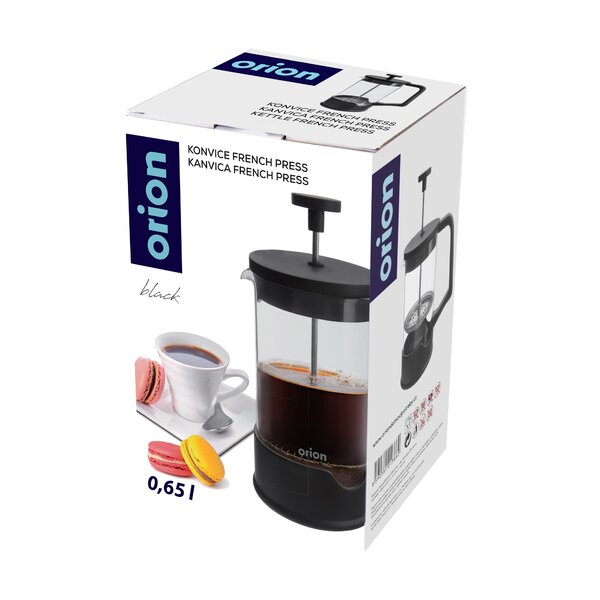 Kanvička french press BLACK 0,65 l