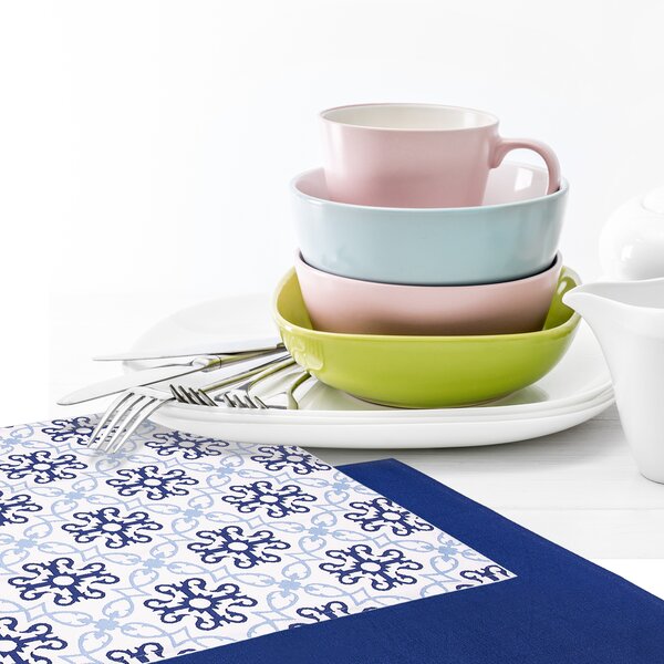 Kuchynská utierka Blue shapes 3 ks