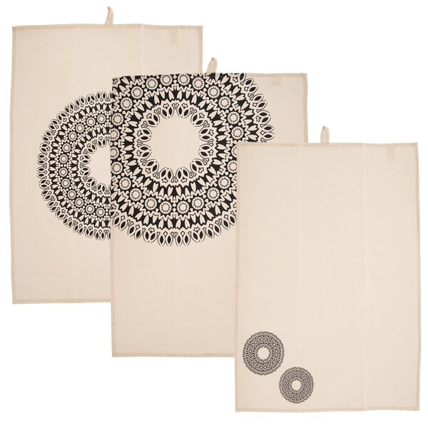 Kuchynská utierka MANDALA 3 ks