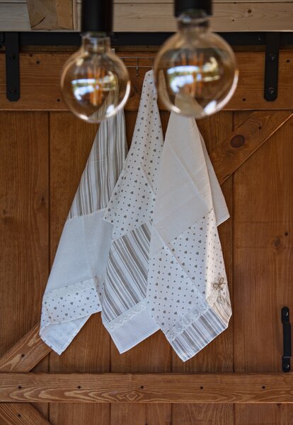 Kuchynská utierka Heart gifty SRDCE 3 ks