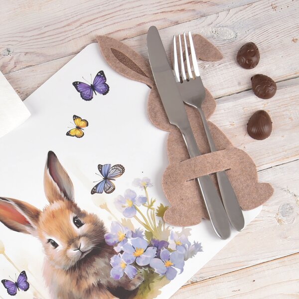 Vrecko na príbory JAR zajac 4 ks