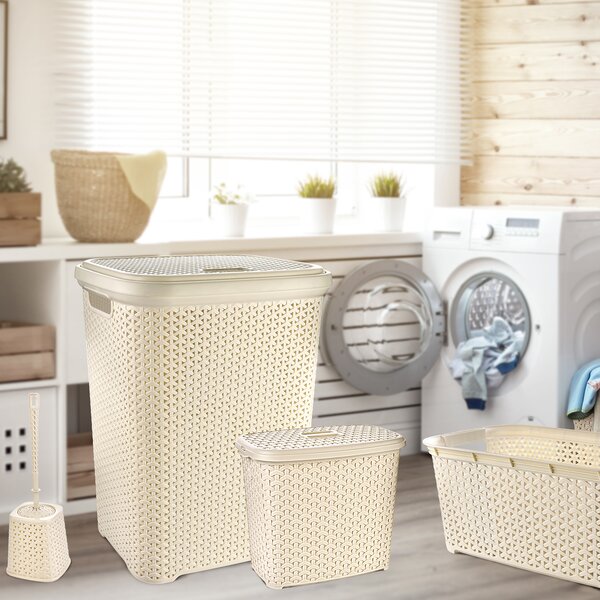 Bielizňový kôš s vekom RATAN Hobby