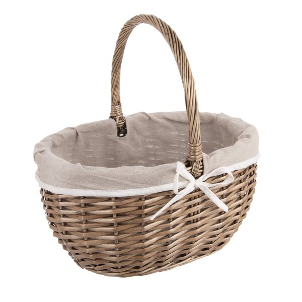 Piknikový kôš s textilnou vsadkou