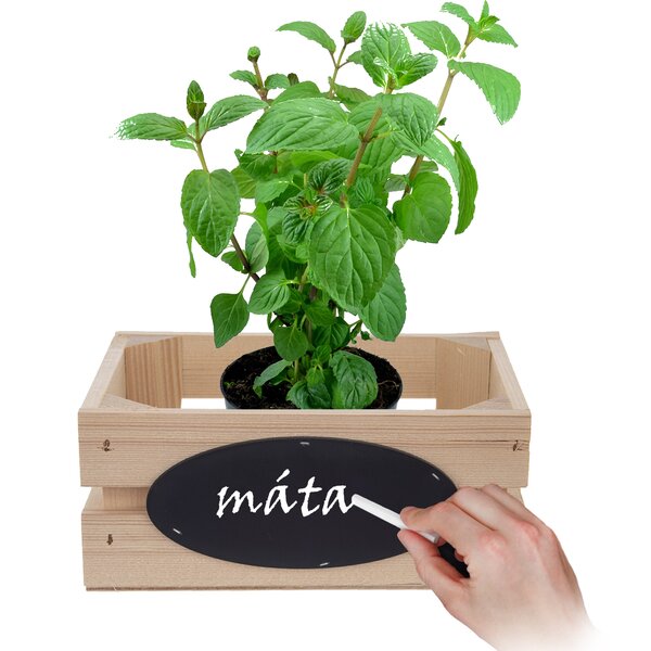 Dekoratívna debnička Industrial tabuľka 20x14,5xcm