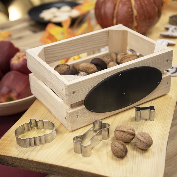 Dekoratívna debnička Industrial tabuľka 20x14,5xcm