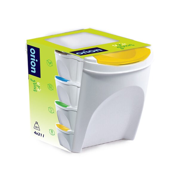 Odpadkový kôš na triedený odpad Sort 4x21 l