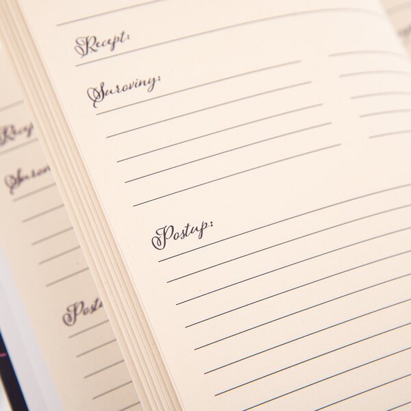 Kniha na recepty LÚKA modrá