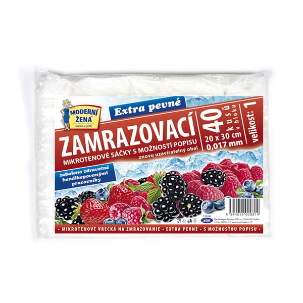 Zamrazovacie vrecko Extra 20x30 cm 40 ks
