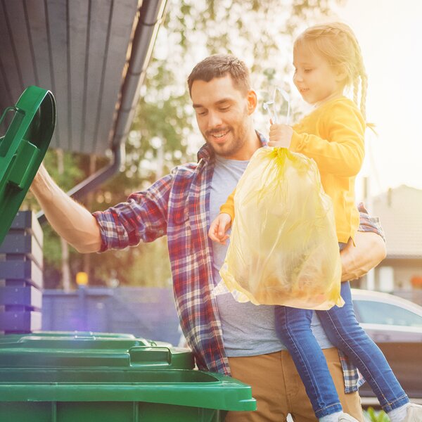 Vrecko na odpad zaťahovacie citrón 40 l/10 ks