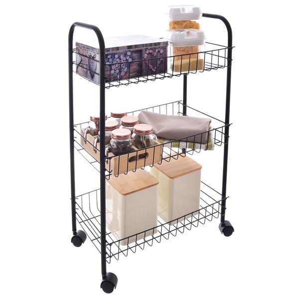 Regál na kolieskách 3 poschodia