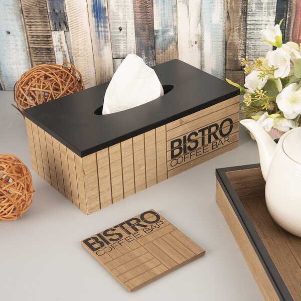Box drevo na papierové vreckovky Bistro
