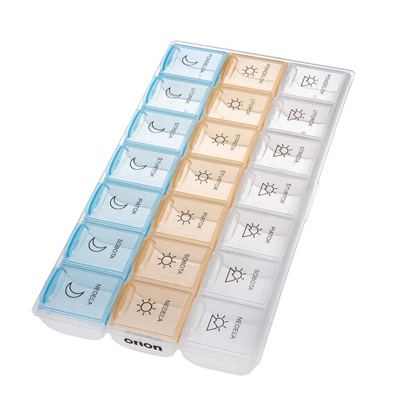 Organizér na lieky týždenný 3 sekcie