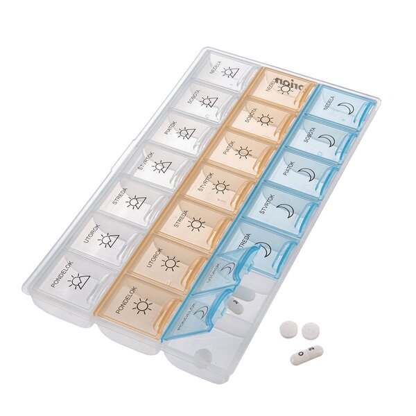 Organizér na lieky týždenný 3 sekcie