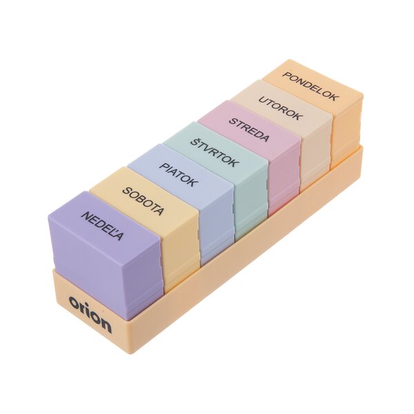 Organizér na lieky týždenný 4 sekcie