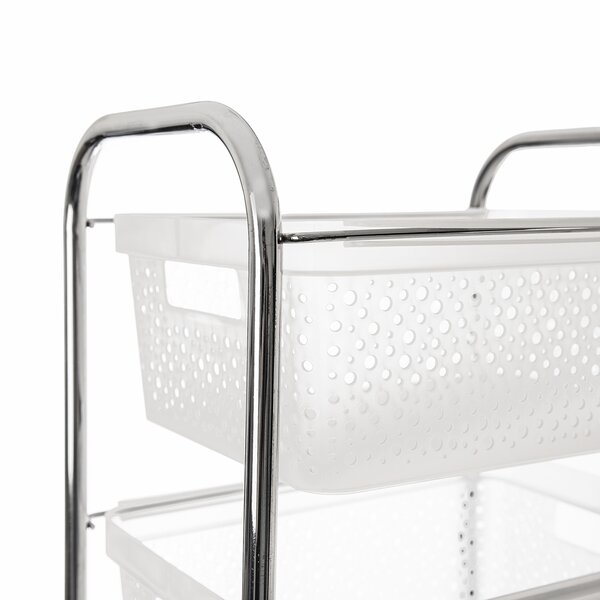 Regál s kolieskami 3 poschodia