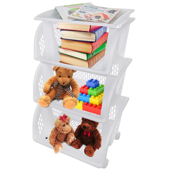 Regál s kolieskami Chico 3 poschodia