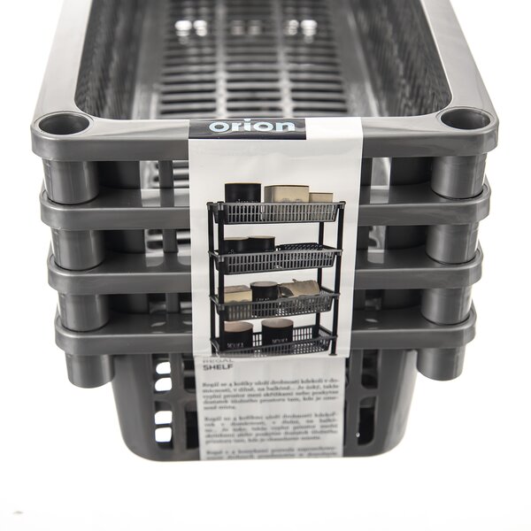 Regál GREY 4 poschodia