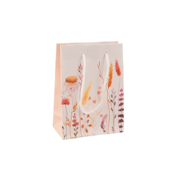 Darčeková taška kvety 11,5x6x15,5 cm
