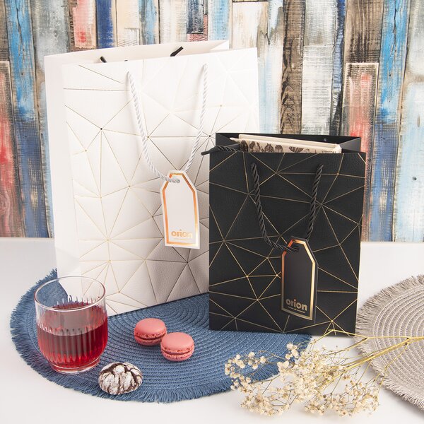 Darčeková taška mriežka 26x12x32 cm