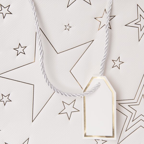 Darčeková taška hviezda 31x12x26 cm