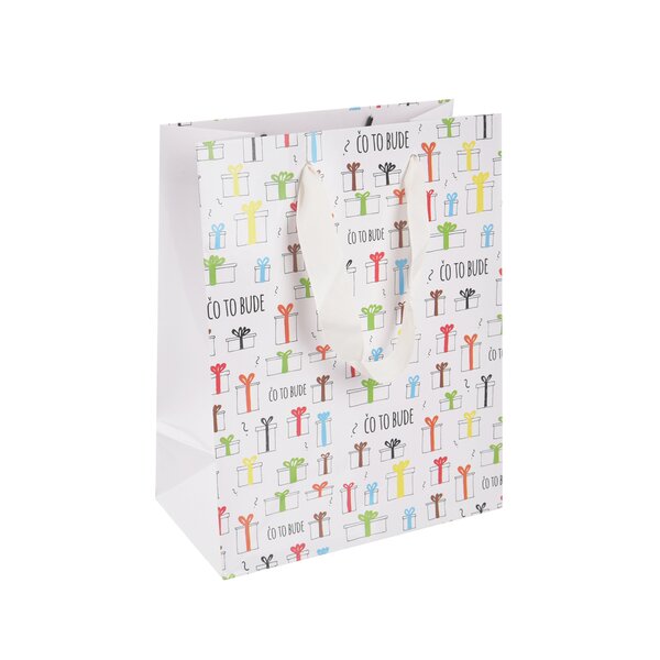 Darčeková taška Čo to bude 18x10x23 cm