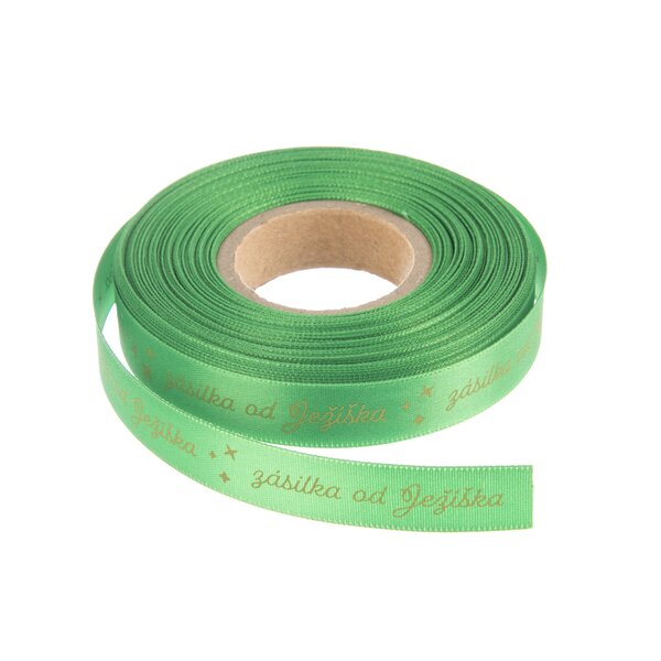 Vianočná stuha Zásielka od Ježiška 25 m