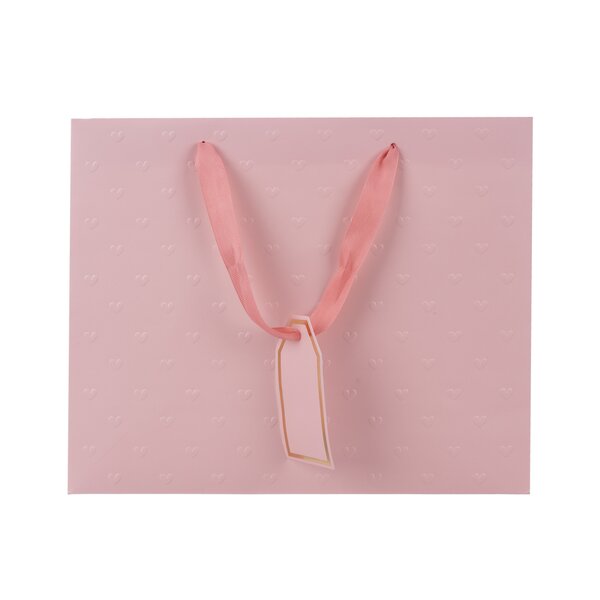 Darčeková taška vytlačované srdiečka 31x12x26 cm