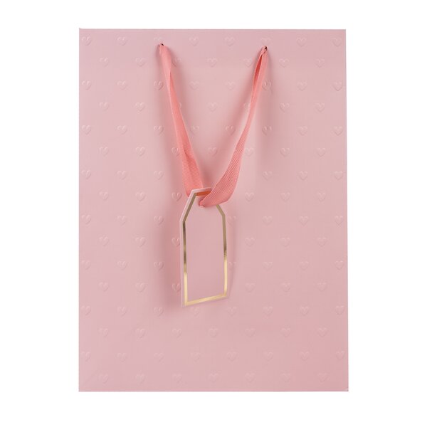 Darčeková taška vytlačované srdiečka 30,5x12x42 cm